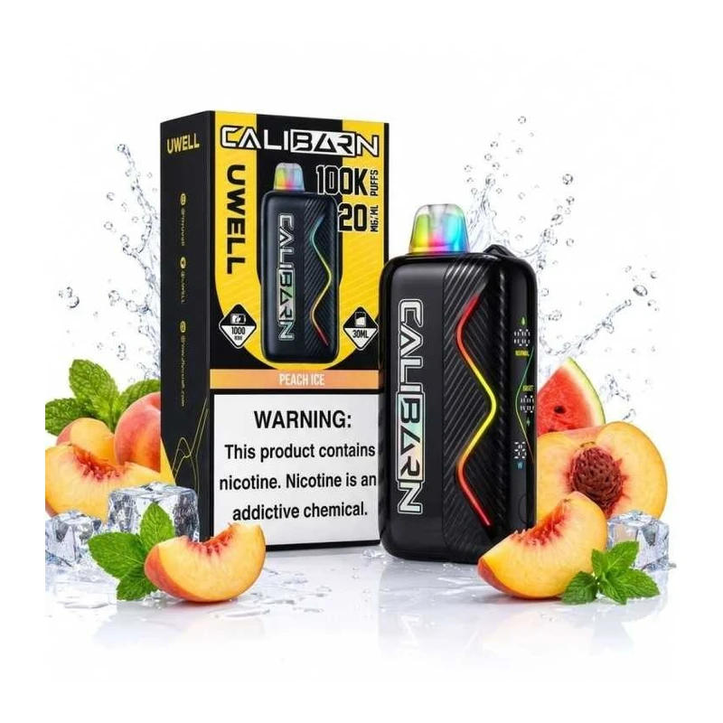 UWELL Caliburn Bar 100K - Peach Ice