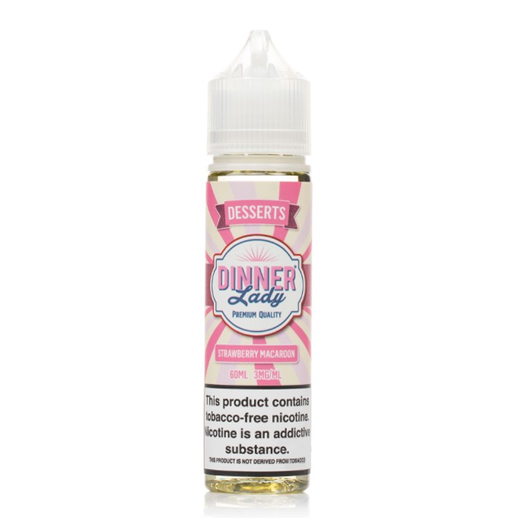 Dinner Lady - Strawberry Macaroon (60 ML) Likit