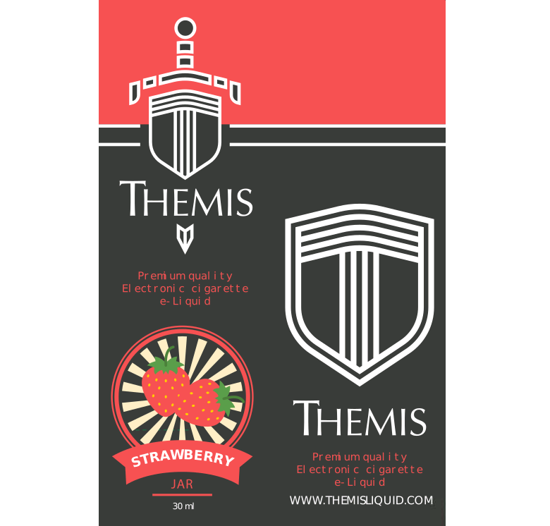 Themis Premium e-Liquid - Strawberry Jar Elektronik Sigara Likiti (30 ml)