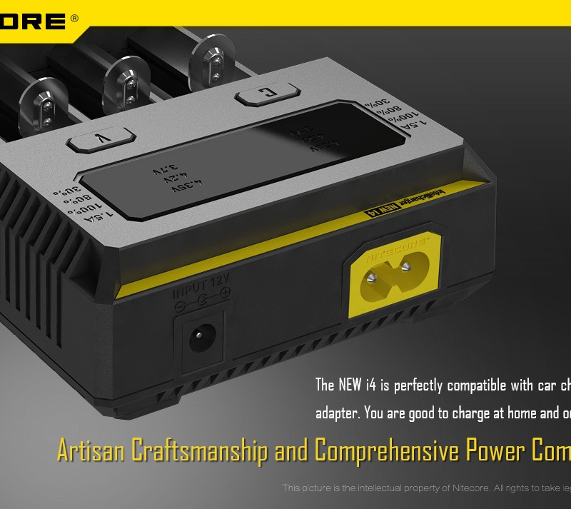 Nitecore Intellicharger New i4 Li-ion 18650 Pil Şarj Aleti