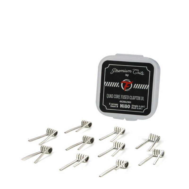 Fumytech Quad Core Fused Clapton DL Ni80 0.20oHm (10 Adet Hazır Tel)