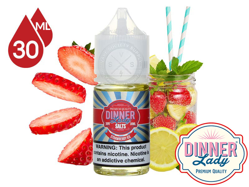 Dinner Lady - Strawberry Ice Salt Likit (30ML)