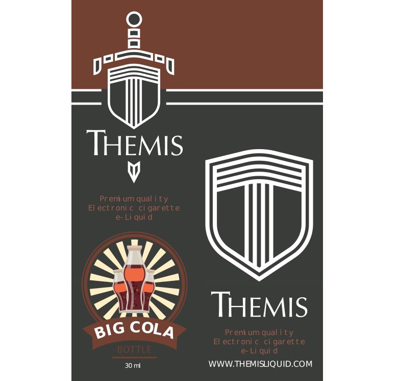 Themis Premium e-Liquid - Big Cola Bottle Elektronik Sigara Likiti (30 ml)