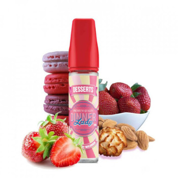 Dinner Lady - Strawberry Macaroon (60 ML) Likit