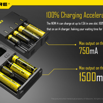 Nitecore Intellicharger New i4 Li-ion 18650 Pil Şarj Aleti