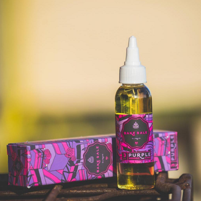 Charlie s Chalk Dust - Bake Sale - Purple Wedding Cake - Premium Elektronik Sigara Likiti (60 ML)